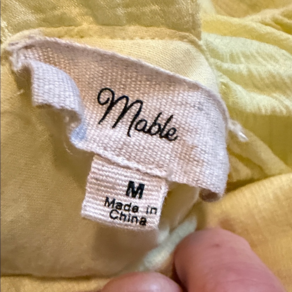 Yellow Ruffle Strap Dress - Picture 2 of 3